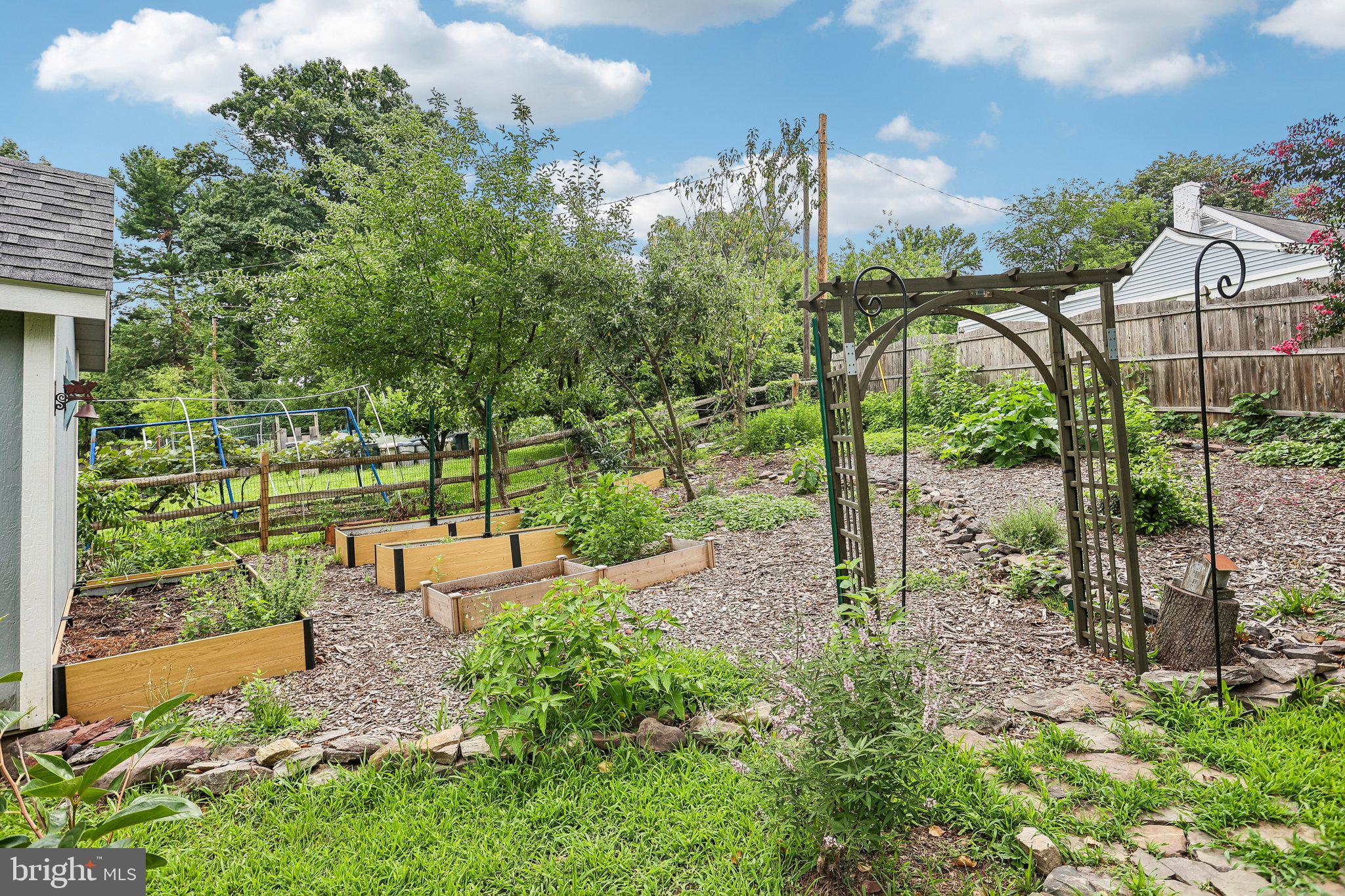 1020 Church Road Wyncote, PA 19095 - Photo 42 of 49 ...and a dedicated garden with raised garden beds.