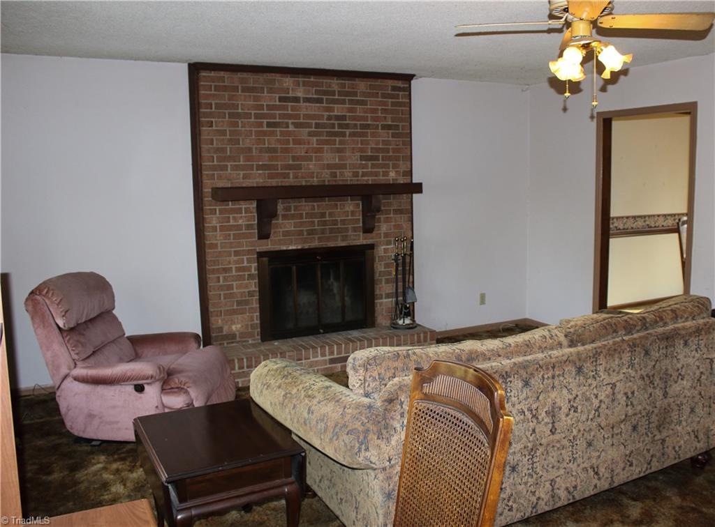 8134 Dull Road Clemmons, NC 27012 - Photo 4 of 15 Living Room with fireplace