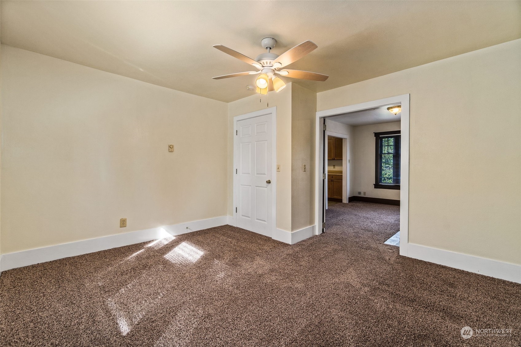 18127 Case Road Southwest Rochester, WA 98579 - Photo 9 of 37 a view of a livingroom with a ceiling fan and window