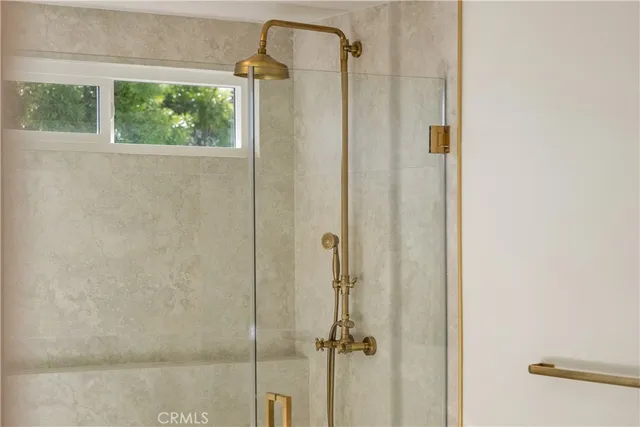 a garden view with a seating space and garden view