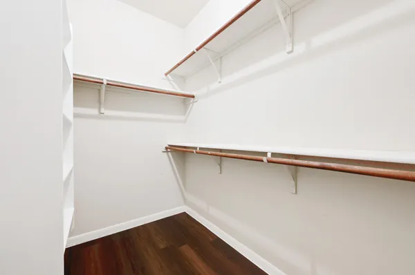 a close view of closet