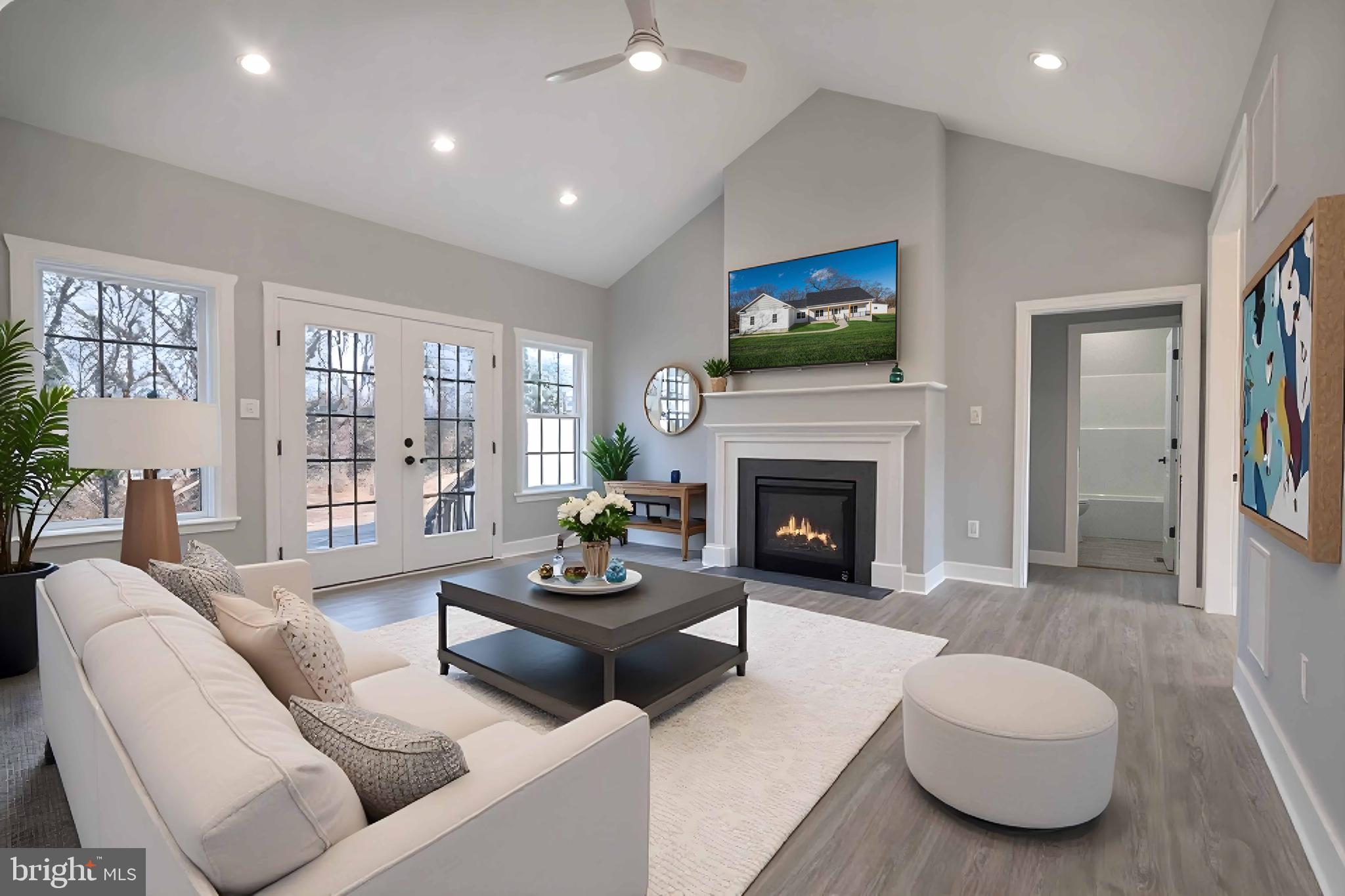 1633 Catlett Mountain Road Front Royal, VA 22630 - Photo 27 of 69 a living room with furniture and a fireplace