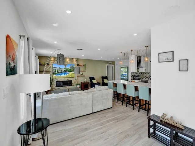 a view of a city and an ocean view