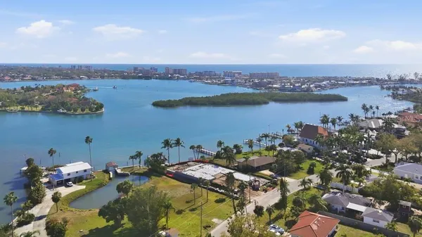 an aerial view of a city