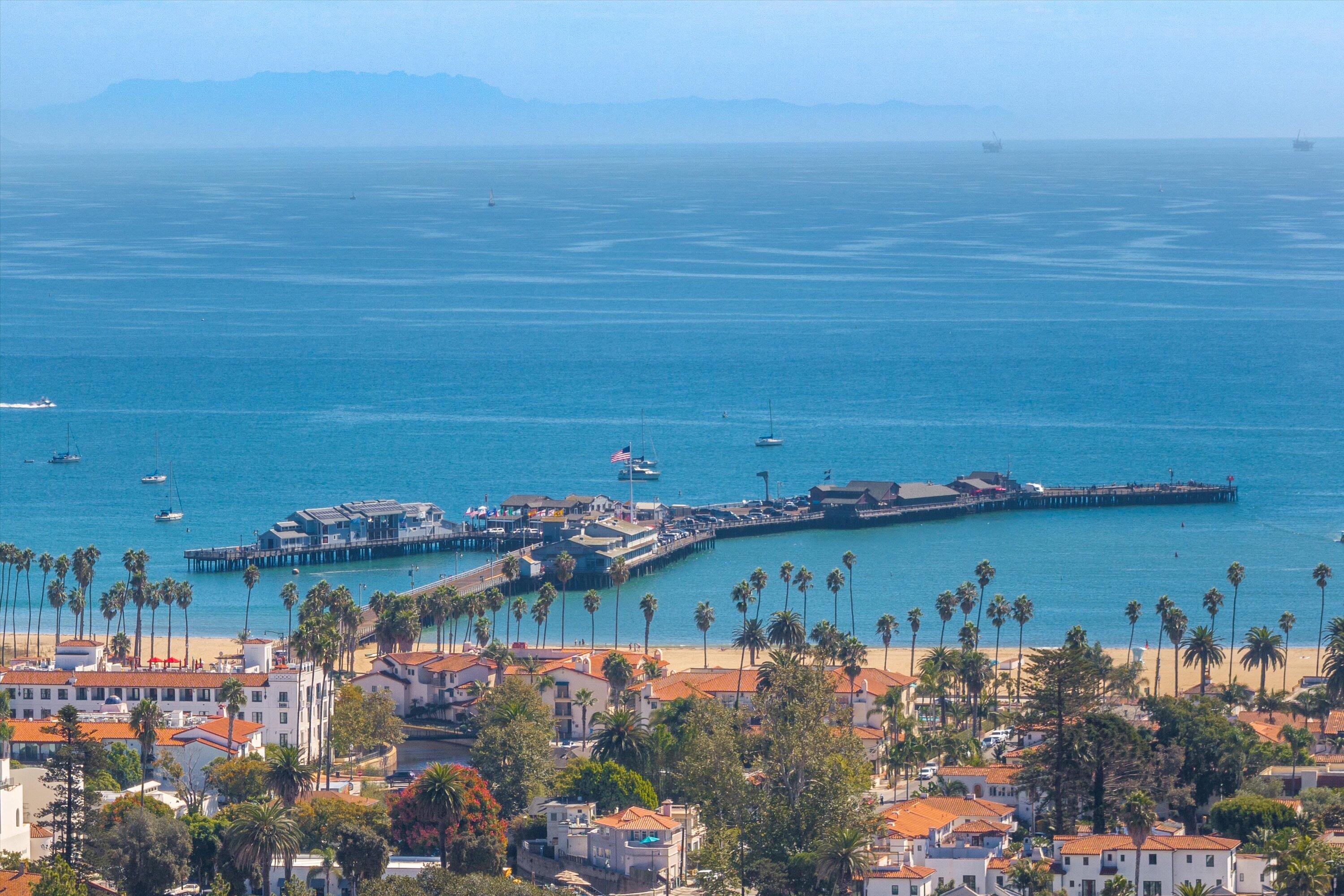 401 Chapala Street, Unit 214 Santa Barbara, CA 93101 - Photo 31 of 31 a view of ocean with boats and trees in the background
