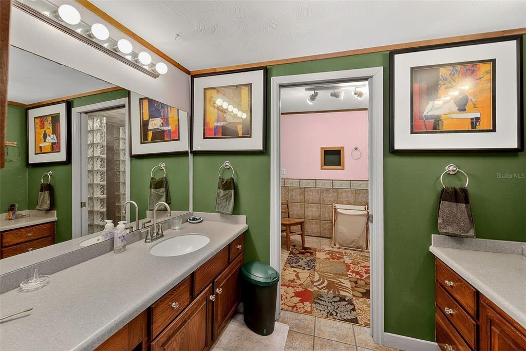 2635 North Dover Road Dover, FL 33527 - Photo 38 of 84 a bathroom with a sink a mirror and a shower