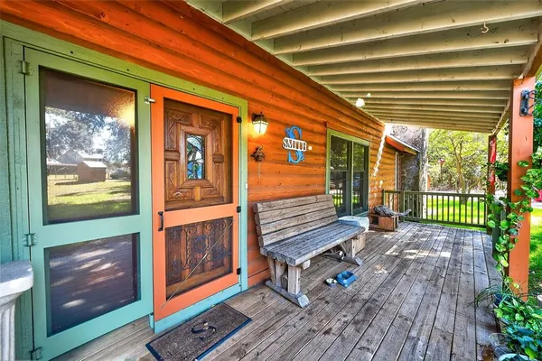 a view of front door
