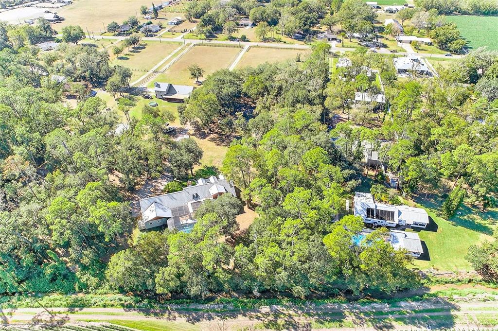 2635 North Dover Road Dover, FL 33527 - Photo 73 of 84 an aerial view of residential houses with outdoor space and trees