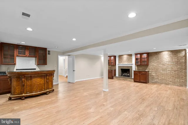 wooden floor in a room