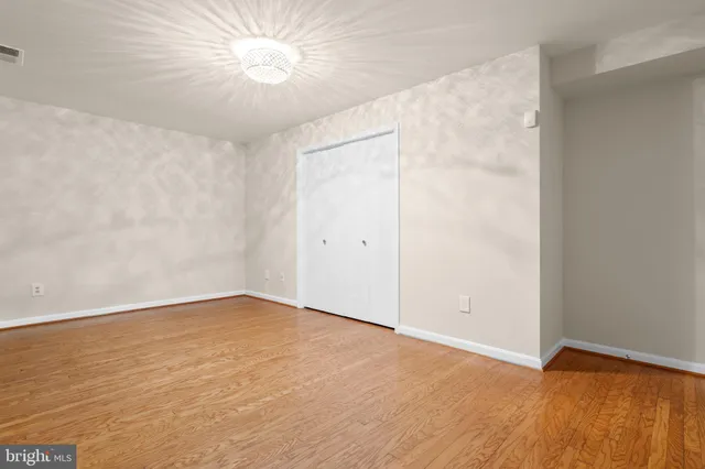 a view of a room with empty racks