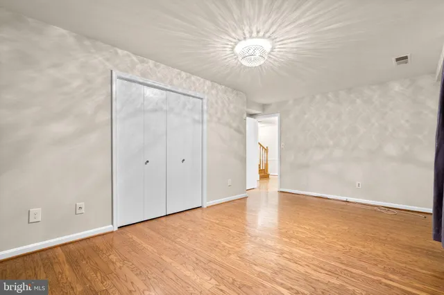 a view of a room with empty racks