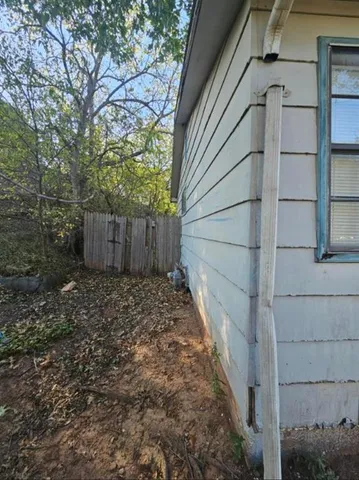 a backyard of a house