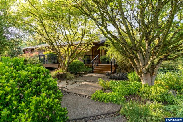 a view of backyard with green space