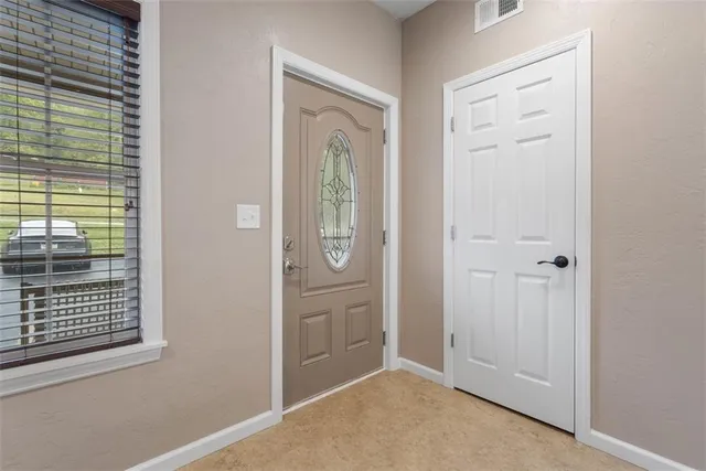 a view of an entryway door