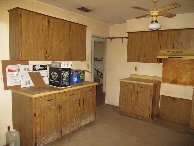 a room with storage and utility