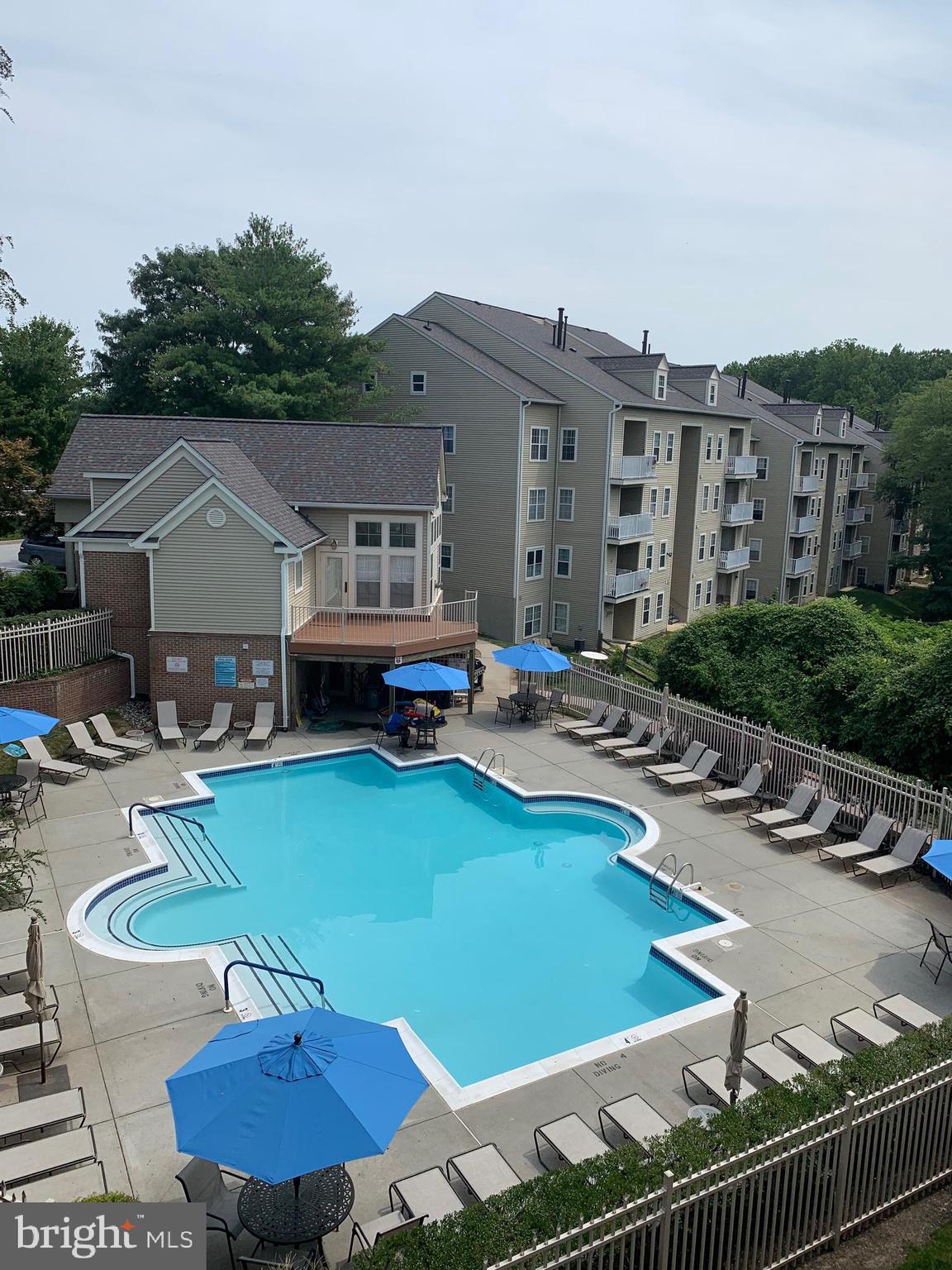6832 Hayley Ridge Way, Unit G Baltimore, MD 21209 - Photo 15 of 34 View of the community pool from your balcony