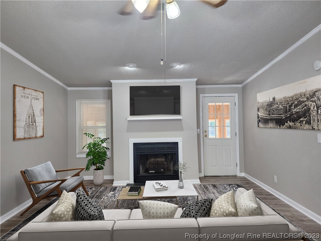 120 Winsor Drive Rockingham, NC 28379 - Photo 12 of 23 a living room with furniture and a fireplace