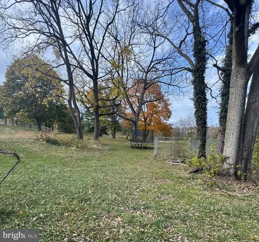 a view of backyard with green space