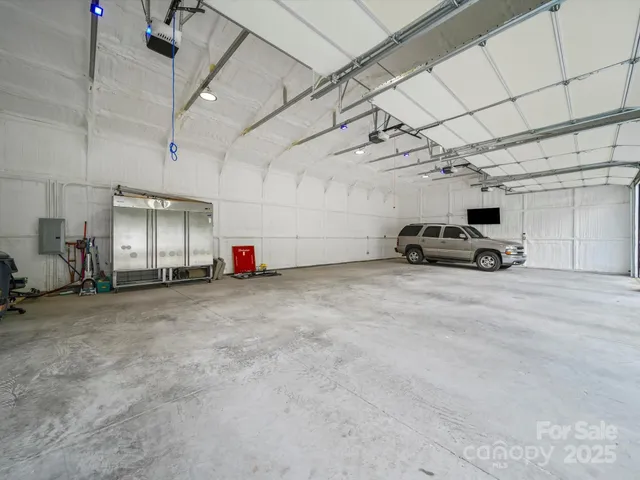 a view of a car garage