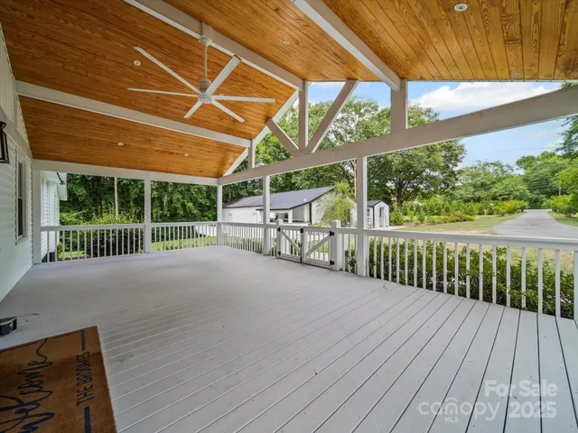 a view of a roof deck