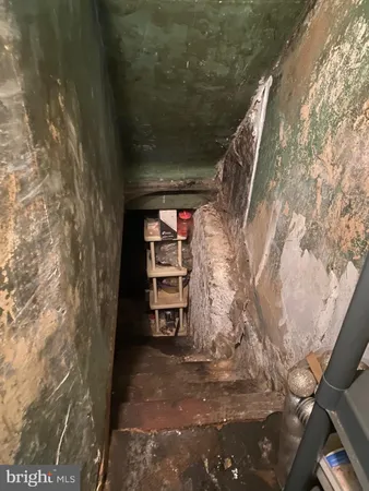 a view of a closet area
