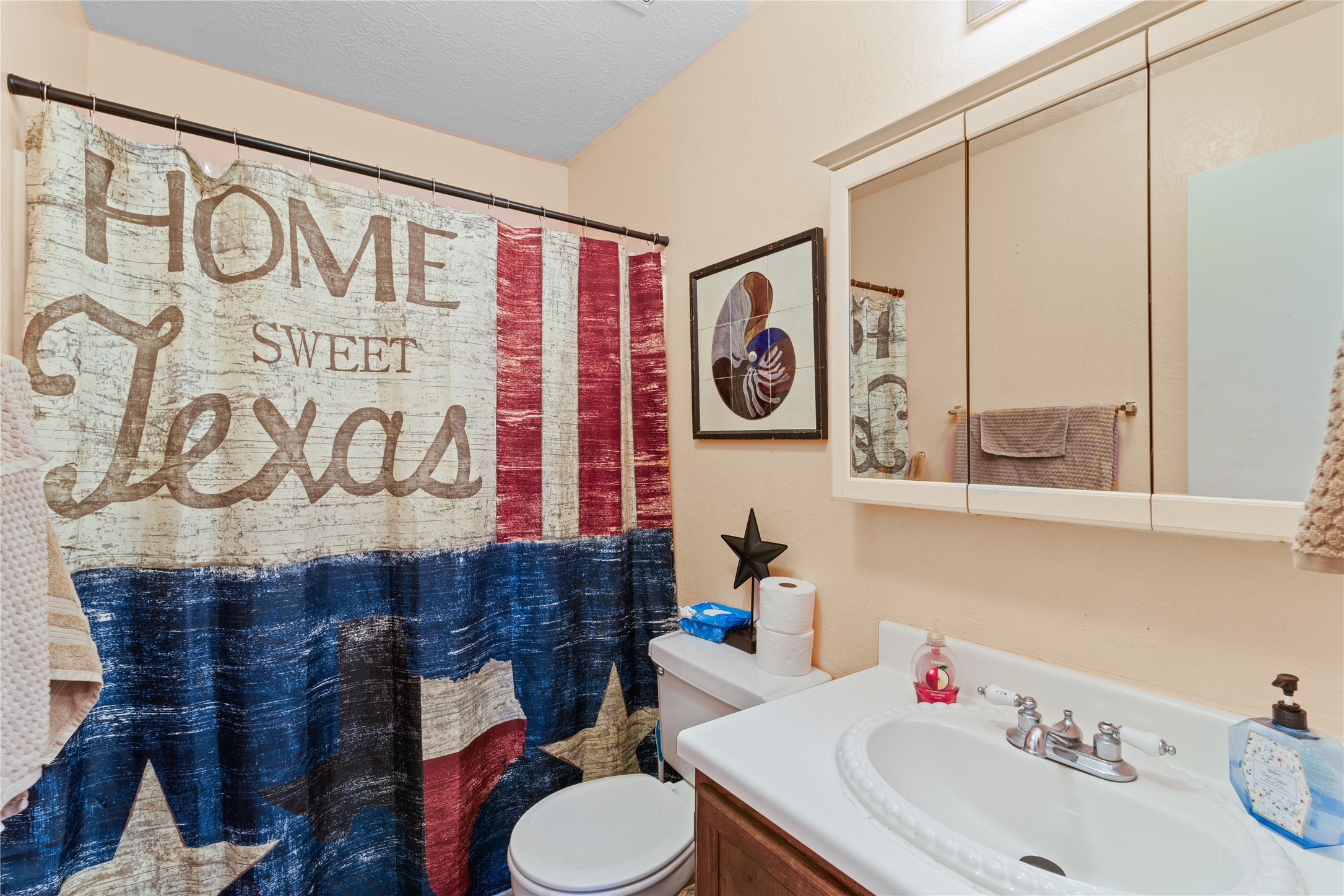 3727 Oaklace Drive Spring, TX 77389 - Photo 25 of 37 a bathroom with a sink and a mirror