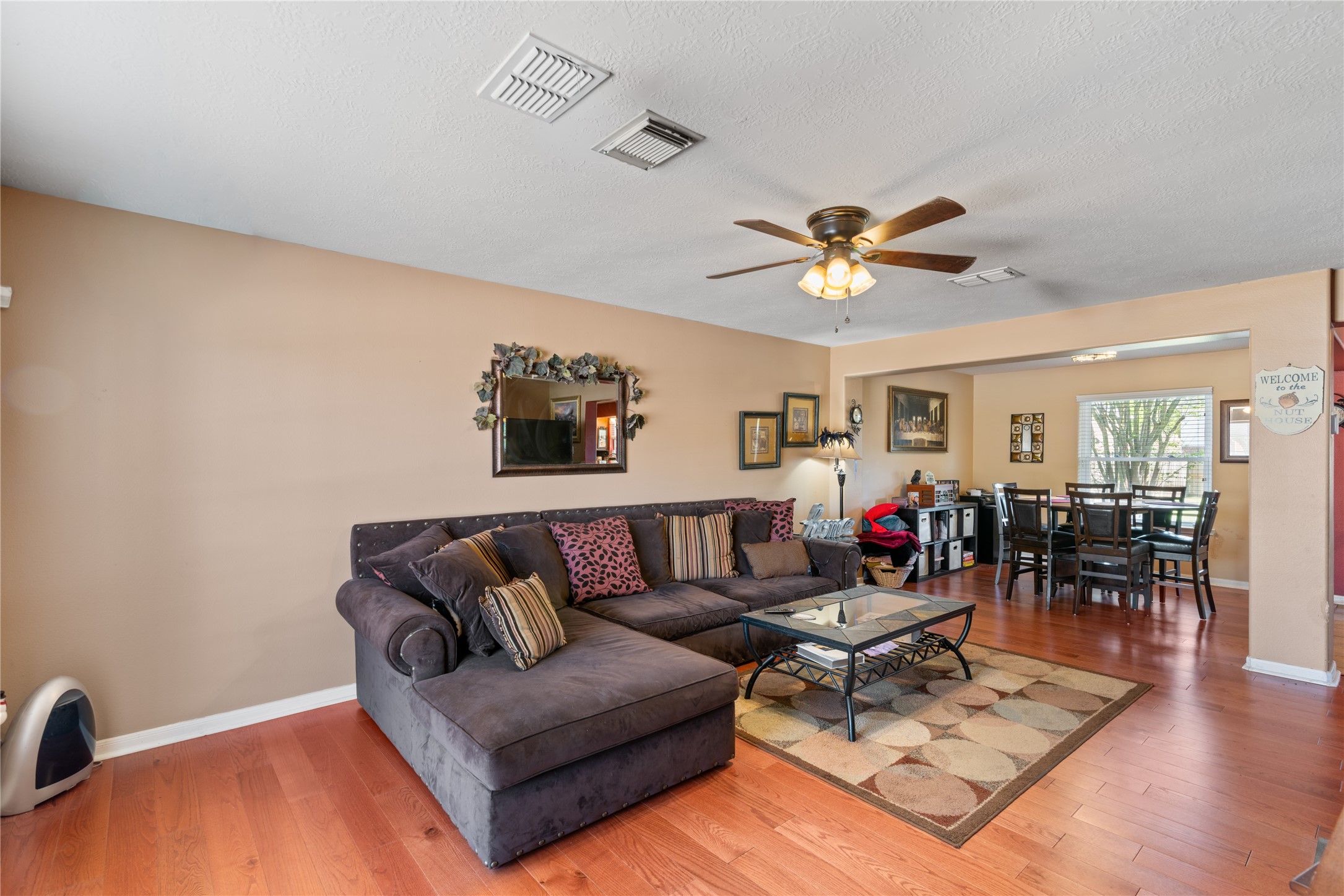 3727 Oaklace Drive Spring, TX 77389 - Photo 4 of 37 a living room with furniture and wooden floor