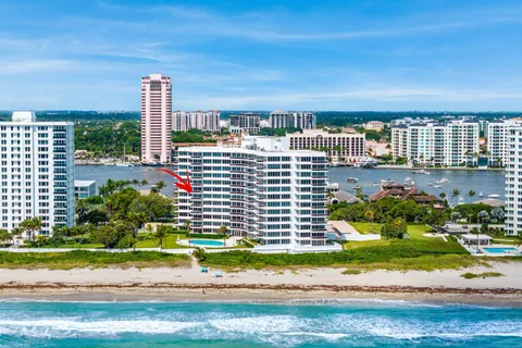 a view of a city with tall buildings