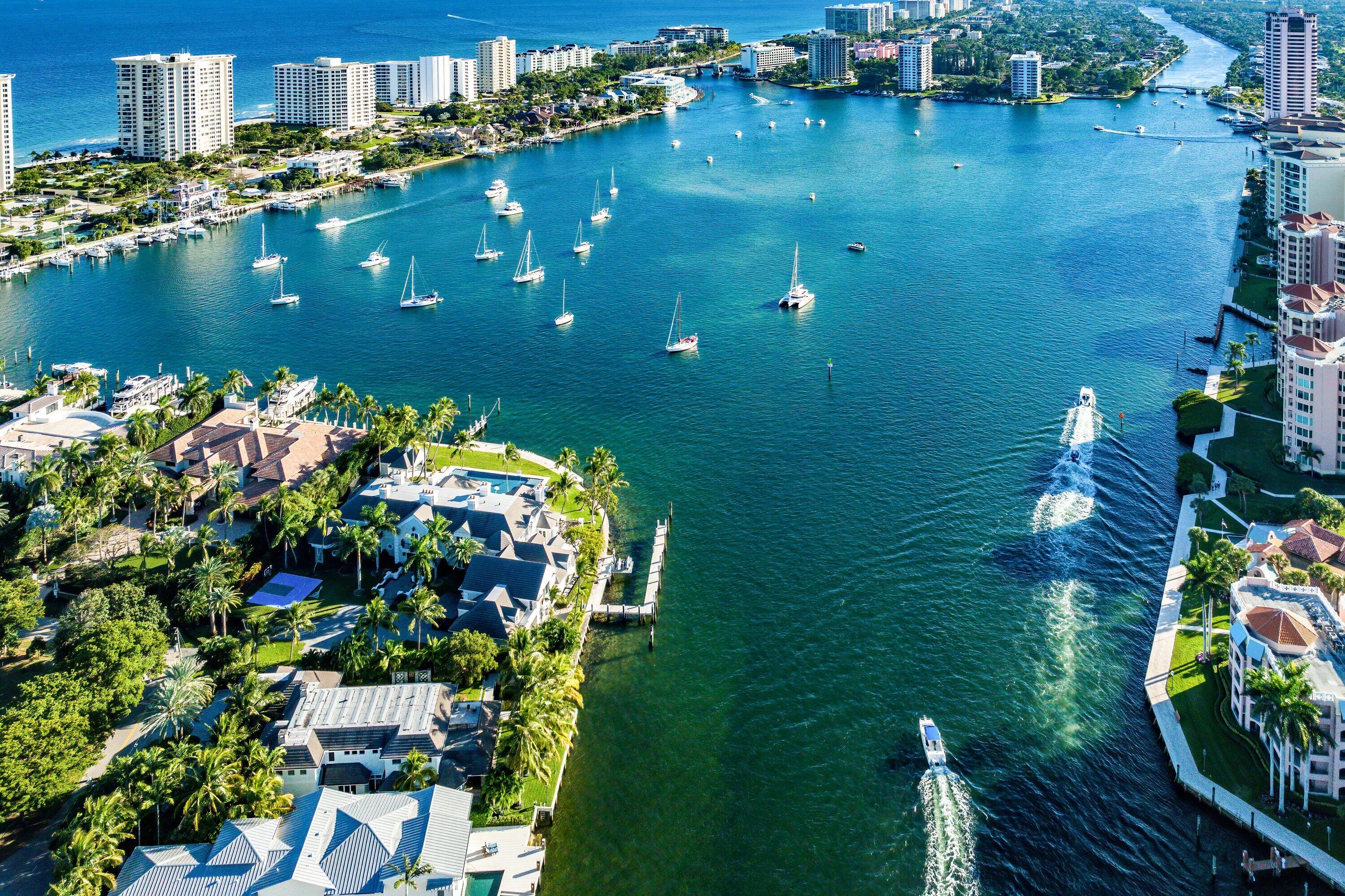 700 South Ocean Boulevard, Unit 705 Boca Raton, FL 33432 - Photo 51 of 58 a view of a lake with a house