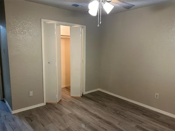 a close view of closet
