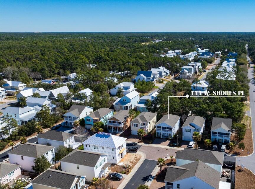 111 West Shore Place Inlet Beach, FL 32461 - Photo 15 of 45 an aerial view of residential houses with outdoor space