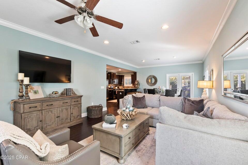 111 West Shore Place Inlet Beach, FL 32461 - Photo 24 of 45 a living room with furniture and a flat screen tv