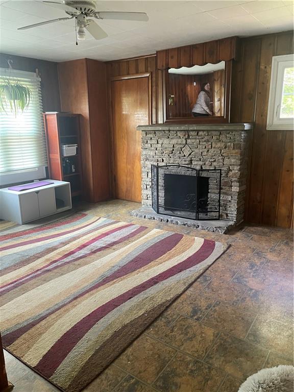 1927 Millerstown Road Tarentum, PA 15084 - Photo 16 of 23 a living room with a fireplace and a fireplace