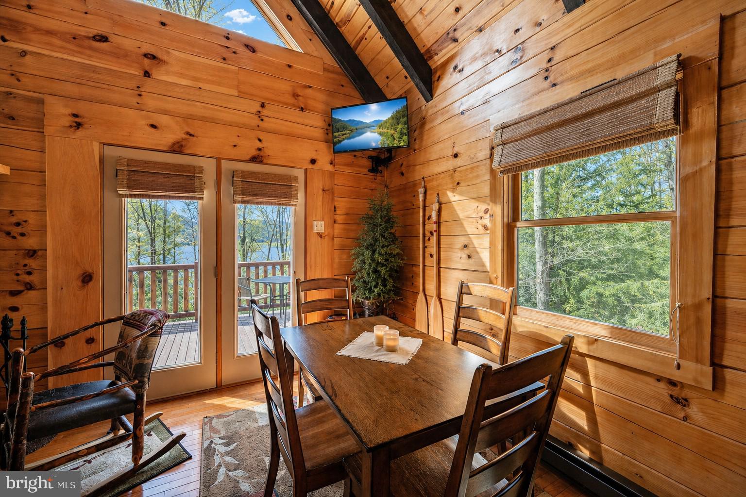 4502 Hileman Road Bruceton Mills, WV 26525 - Photo 18 of 62 a view of a dining room with furniture window and outside view