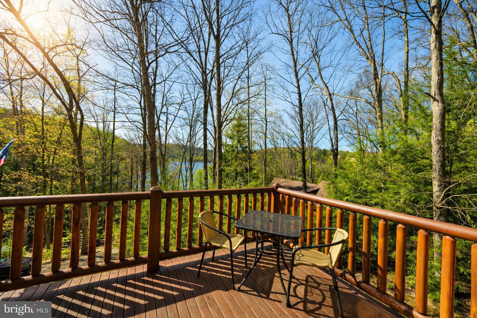 4502 Hileman Road Bruceton Mills, WV 26525 - Photo 49 of 62 a view of a wooden roof deck