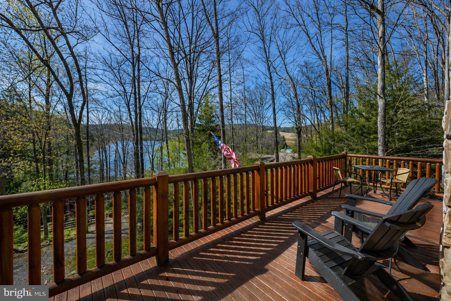 4502 Hileman Road Bruceton Mills, WV 26525 - Photo 5 of 62 a view of a wooden deck with trees