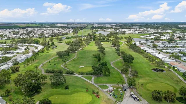 a view of a city with a houses