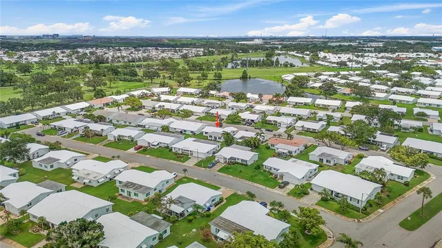 a view of lake and city