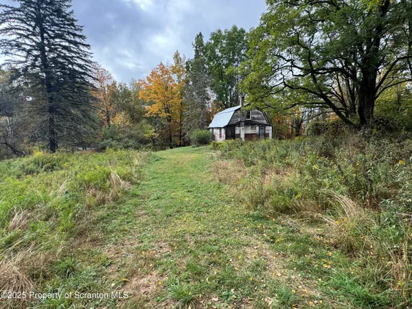 a view of a tiny house with a yard