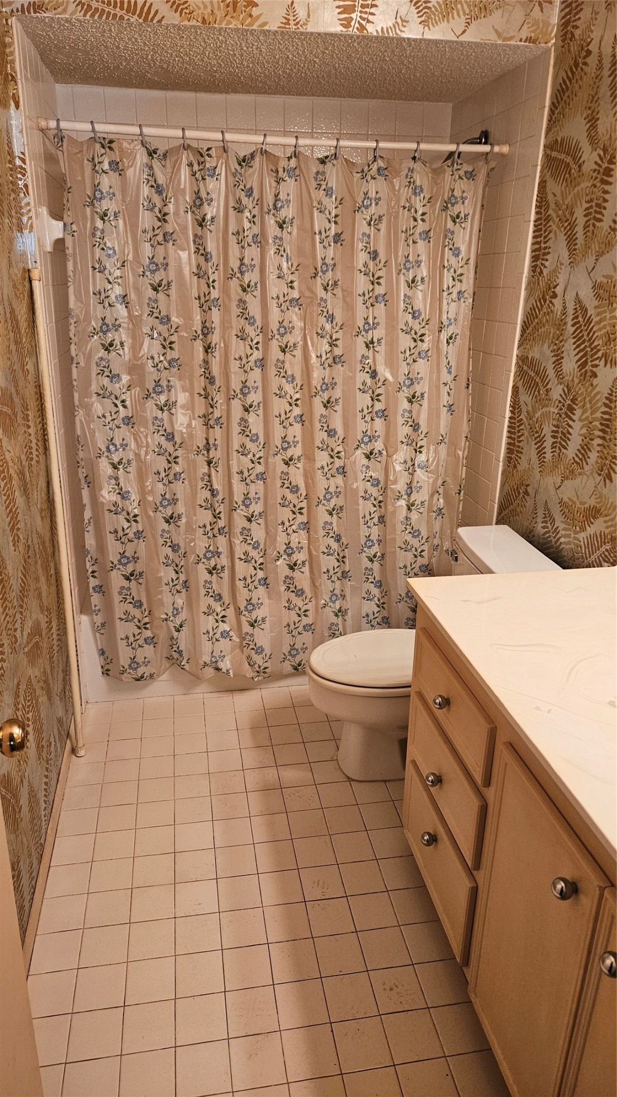 5607 Innsbruck Street Bellaire, TX 77401 - Photo 10 of 11 a bathroom with a sink a toilet and shower curtain