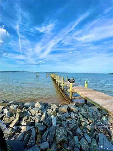 a view of an ocean and beach