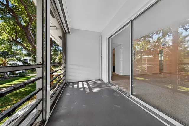 a view of a room with a chandelier