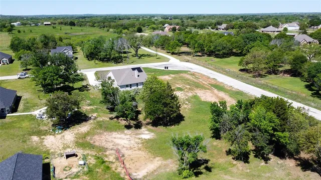 a view of a lake with a yard