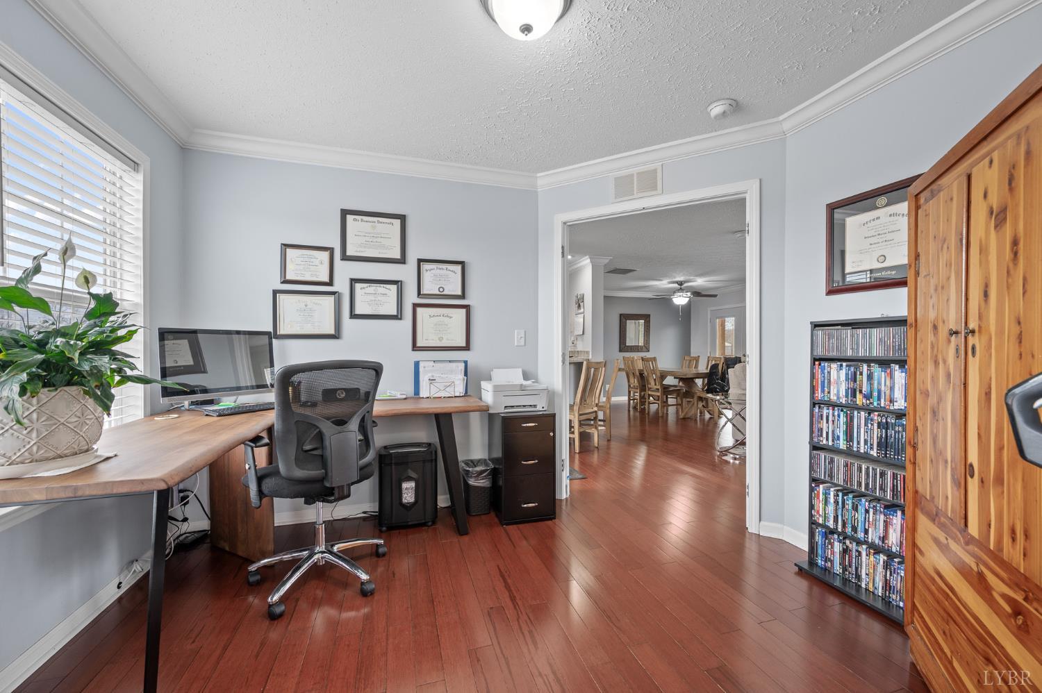 1689 Otter Hill Road Bedford, VA 24523 - Photo 37 of 45 a workspace with furniture window and wooden floor