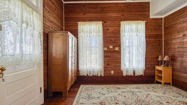 a view of front door with furniture