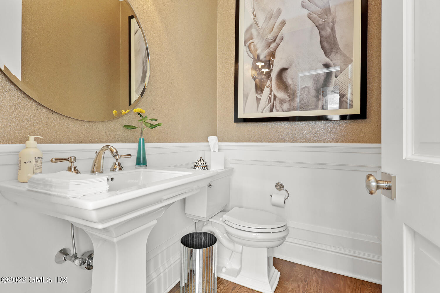 318 Valley Road Cos Cob, CT 06807 - Photo 10 of 33 a bathroom with a sink and a mirror