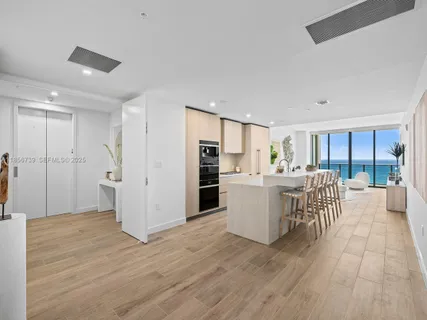 a view of balcony with ocean view