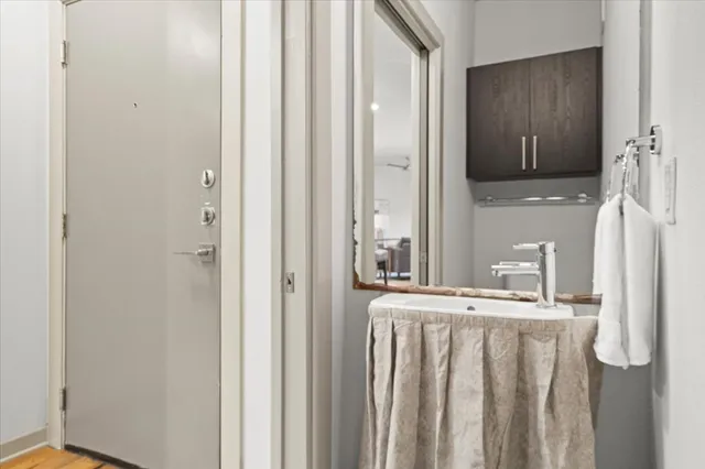 a house view with pool and outdoor space