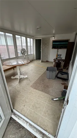 a view of a storage room