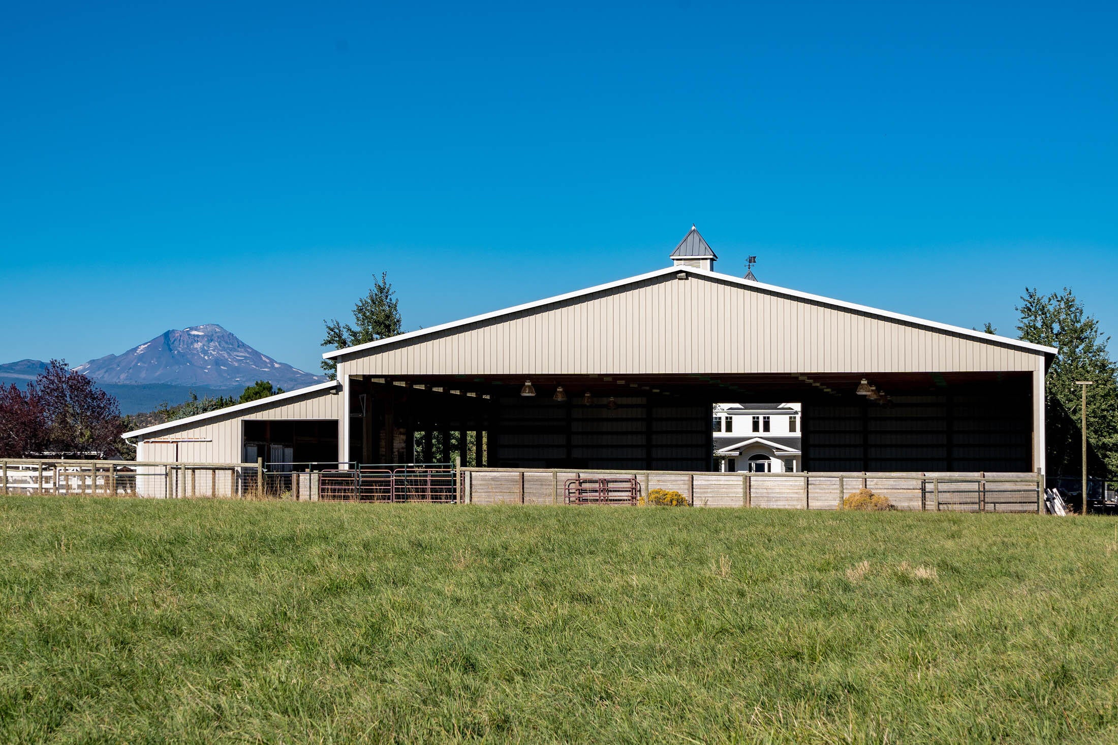 66290 Cline Falls Road Bend, OR 97703 - Photo 42 of 59 A view from the east of the indoor arena.
